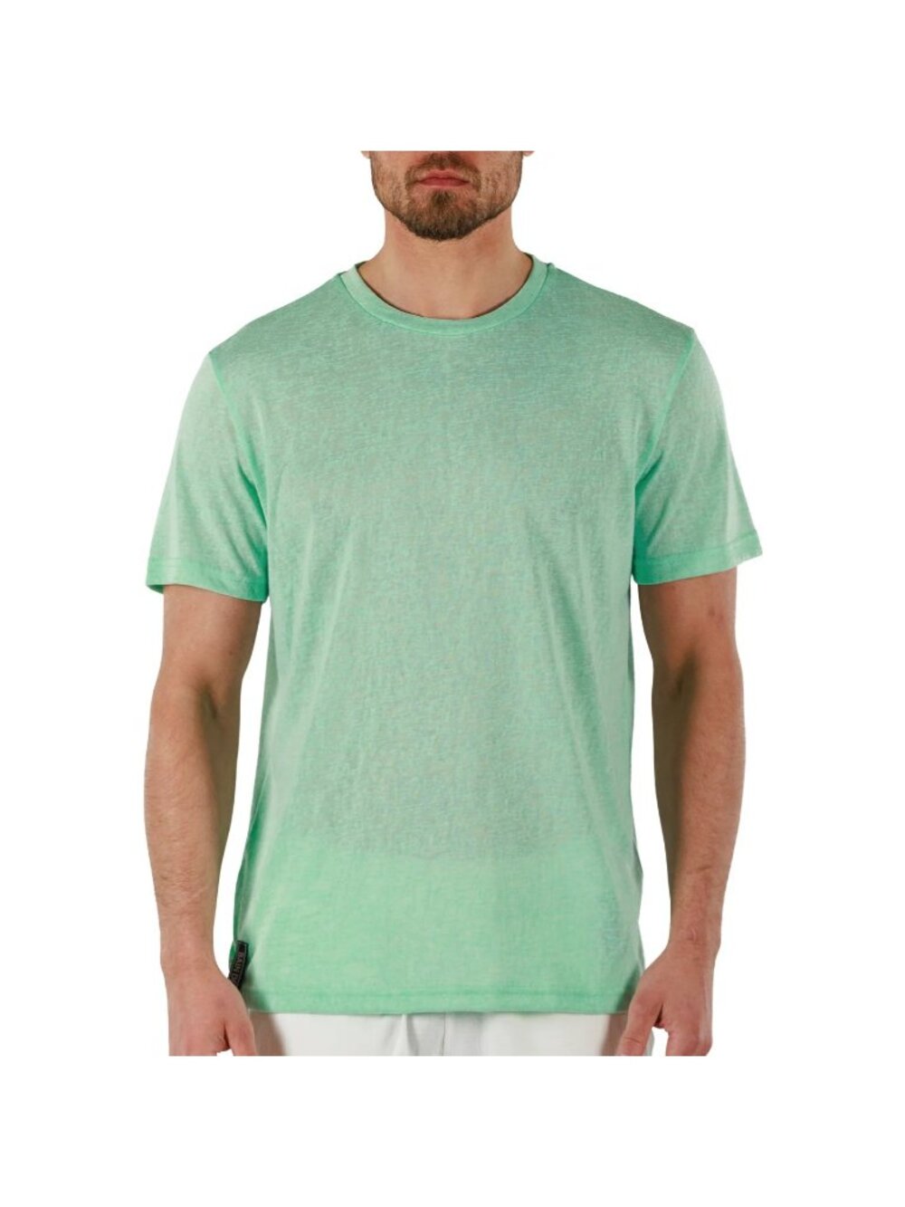 Bain De Mer Size XS Japanese Linen T-shirt Brook Green Oversized Fit Lightweight